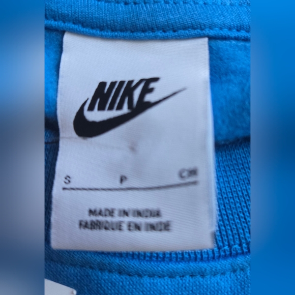 Nike CrewNeck Sweatshirt Photo Blue/Orange Trance Mens Small DQ4072-435 - Picture 5 of 6